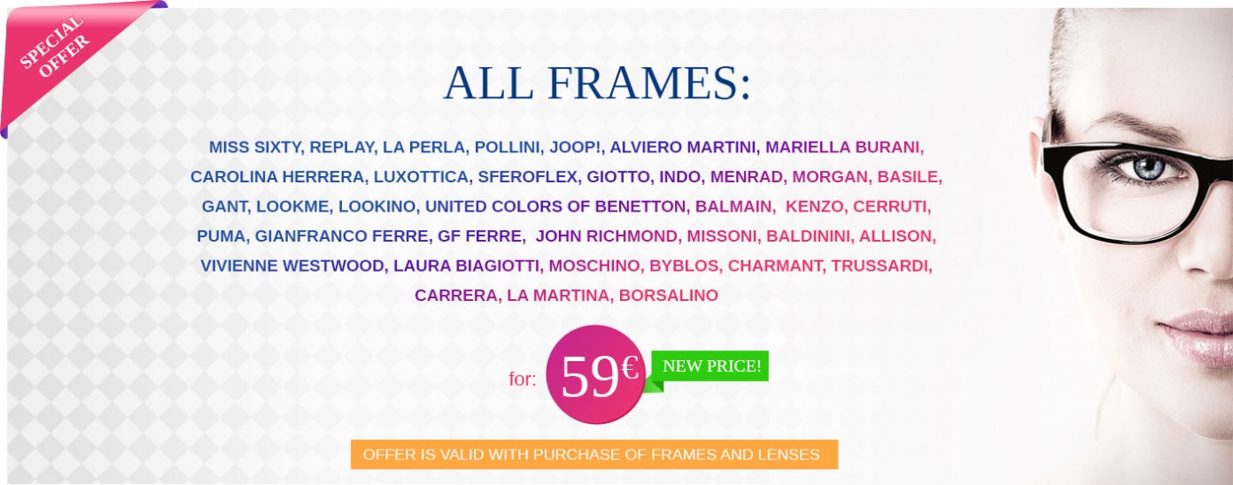 Special offer for Frames